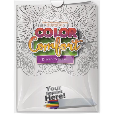 Combo Pack - CC107 Color Comfort & 6-Pack of Colored Pencils in a Poly Bag