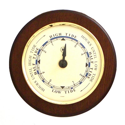 Tide Clock on Cherry Wood