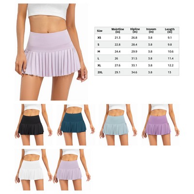 Women Pleated Tennis Skirt