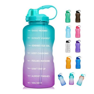 Half Gallon Water Bottle With Time Marker