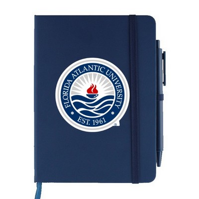 Soft Touch Journal Notebook with Pen - Full Color Imprint