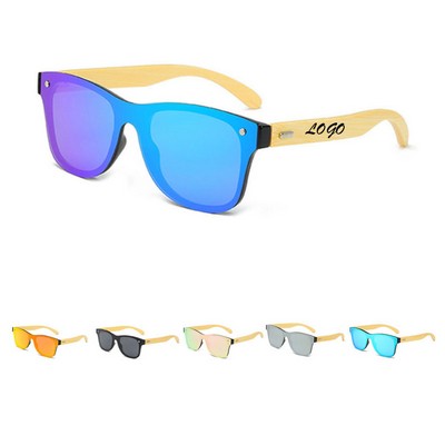 Outdoor Sports Cycling Mountaineering Bamboo Mirror Legs Fashion Polarized Sunglasses