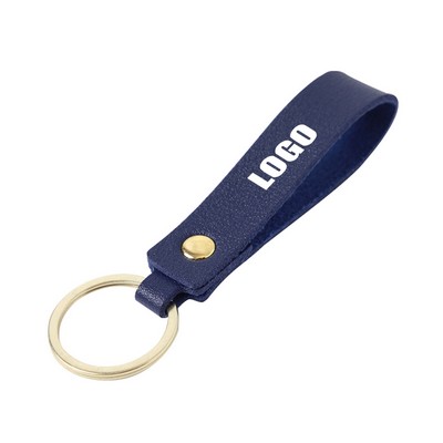 Stylish Textured PU Leather Key Ring Keychain Organizer