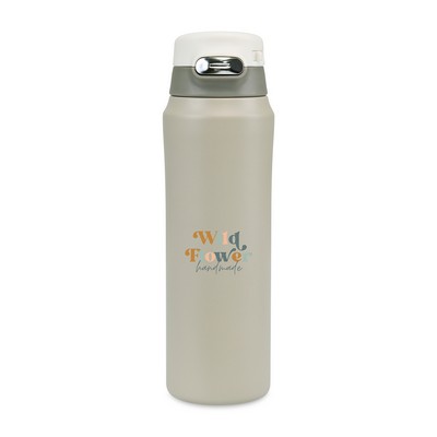 Aviana™ Rowan Recycled Sip Lid Bottle - 16 Oz. - Taupe