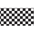 Black Checkered Nylon Franchise Logo Flag