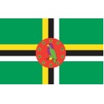 4'x6' Dominica U.N. Nylon Outdoor Flag - Style C