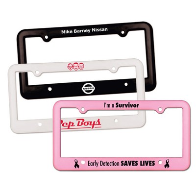 License Plate Frame w/4 Holes (Spot Color)