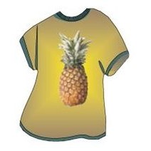 Pineapple T-Shirt Lapel Pin