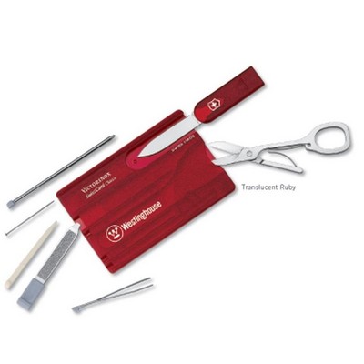 Swisscard® Translucent Ruby Red Multi Tool