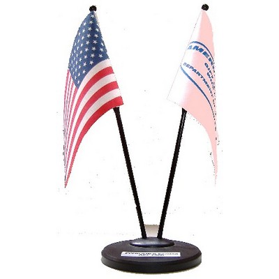 4"x6" 2 Desk Flag Set