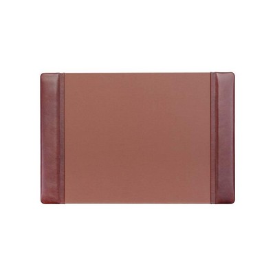 Classic Leather Mocha Brown Side-Rail Desk Pad (25.5"x17.25")