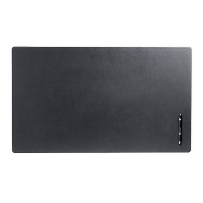 Top Grain Classic Leather Black Desk Mat Without Rails (34"x20")