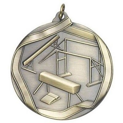 Medal "Gymnastics-Female" - 2 1/4" dia. Die Cast