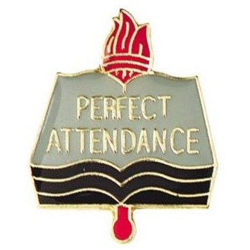 Scholastic Pin - Perfect Attendance