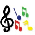 Music Notes Stock Temporary Tattoo