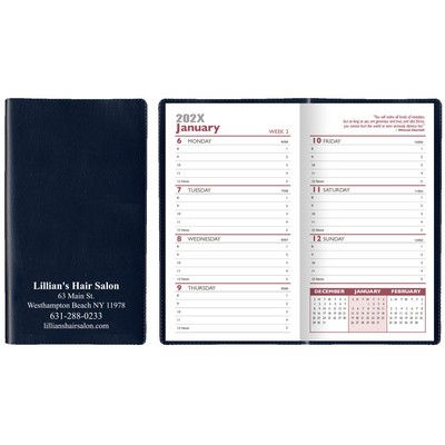 Castillion Softtouch Vinyl Weekly Pocket Planner