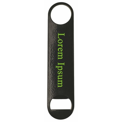 Stainless Steel Pro-Cap Bottle Opener w/Black Enamel Coat