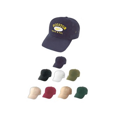 Low Crown Unconstructed Polo Cotton Twill Cap w/Velcro® Strap