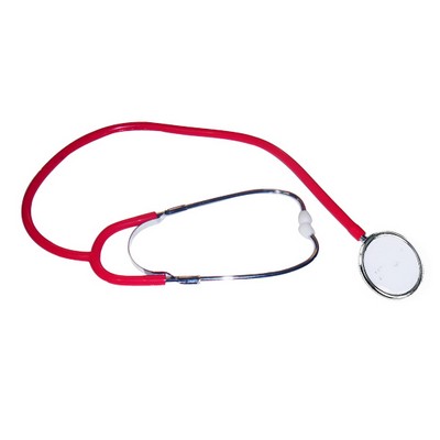 28" Dual Head Stethoscope Red