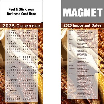 Peel & Stick Full Color Calendar Magnet (3 1/2"x8 1/2")