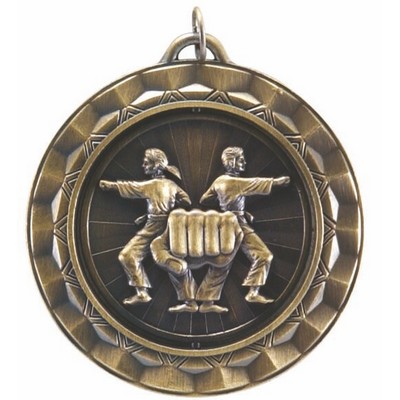 Karate, Spinner Medal (2 5/16")