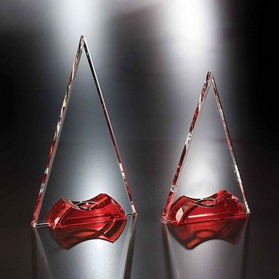 10" Soiree Crystal Triangle Award