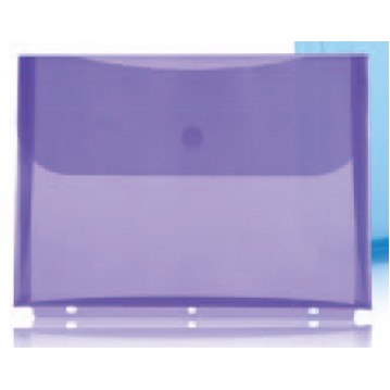 Purple Poly Ring Binder Envelope w/Velcro® Closure