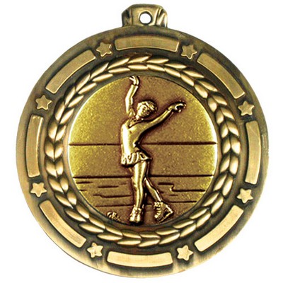 Stock Star Struck Medal (Female Figure Skating) 3 1/2"