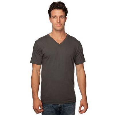 Unisex Fine Jersey Short Sleeve V-Neck Shirt