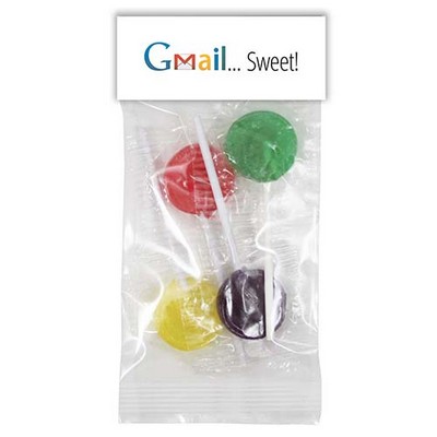 Lollipops in Header Bag (4 Pieces)