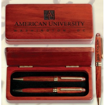 Deluxe Pen & Pencil Set w/Matching Box