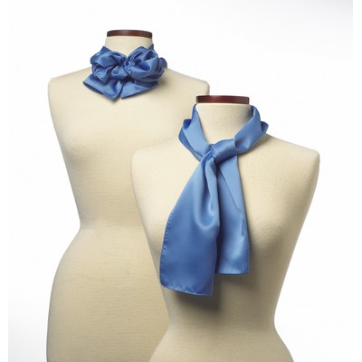 French Blue Silk Scarf - 10"x54"