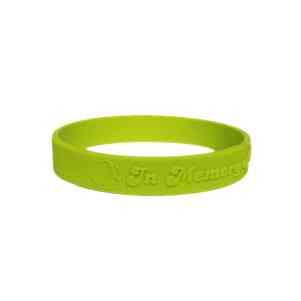 1/2" Embossed Custom Silicone Wristbands (1 to 3 Days)