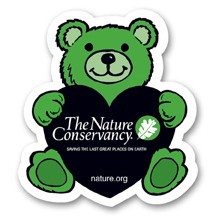 Static Cling Decal (2.375"x2.625") Bear Shape