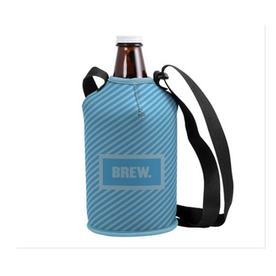 Neoprene Growler Cover w/Strap & Hook Closure