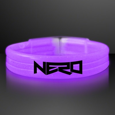 Purple Glow Thick Bracelet Bangles - Domestic Imprint