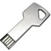 Stainless Steel Key USB Drive w/Triangular Key Hole