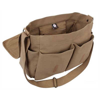 Mocha Vintage Classic Messenger Bag