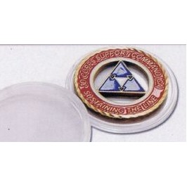 2" Round Clear Coin Holder