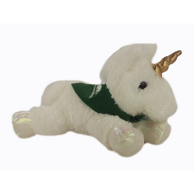 8" Celestial Unicorn Stuffed Animal w/Bandana & One Color Imprint