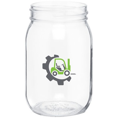 16 oz Mason Jar (Clear)