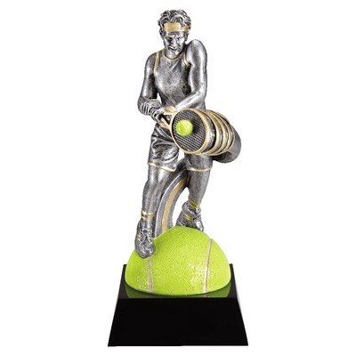 7" Male Tennis Motion Xtreme Resin Trophy