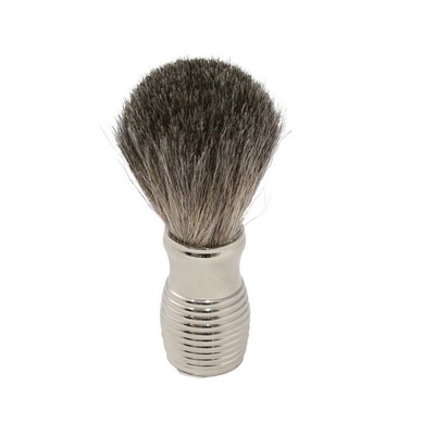 Badger Shaving Brush - Chrome