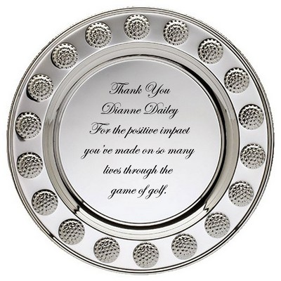 Silver Plated Golf Tray