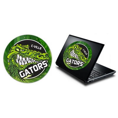 Laptop Skin Sticker -UV-Coated Vinyl - 8.5 Inch Circle Shape