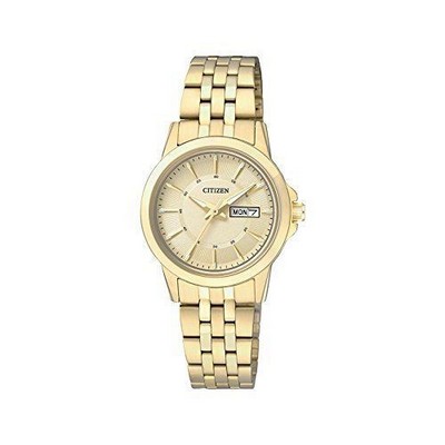 Citizen Women's Stainless Steel Watch w/ Gold Dial