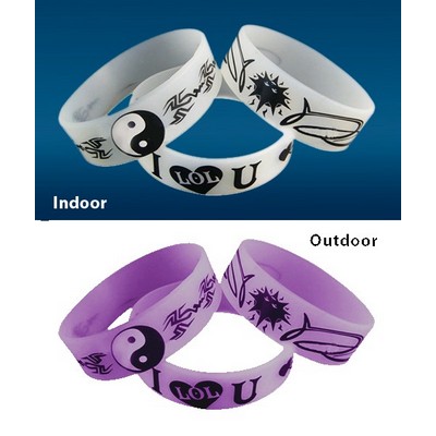 Custom 1" Ultra Violet Silicone Wristband