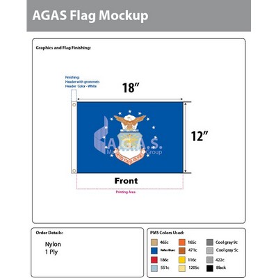 Air Force Flags 12x18 inch