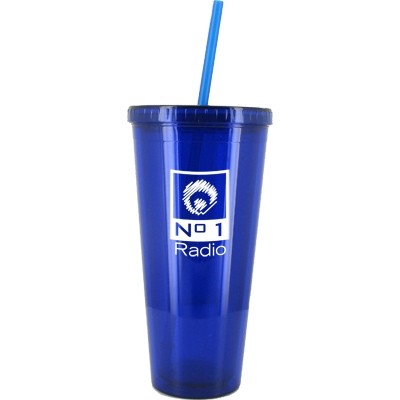 24 Oz. Royal Blue Grand Journey Double Wall Acrylic Tumbler