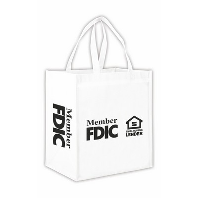 Gloss Non-Woven Market Tote Bag (13"x15"x10")